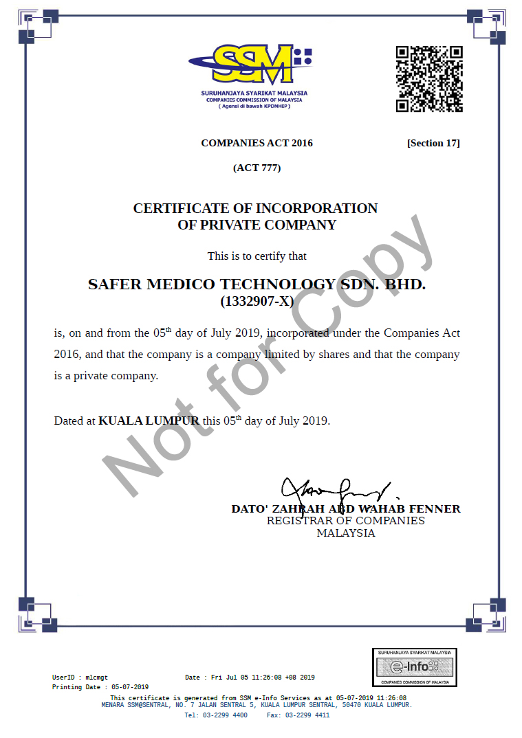 SAFER MEDICO TECHNOLOGY SDN.BHD.